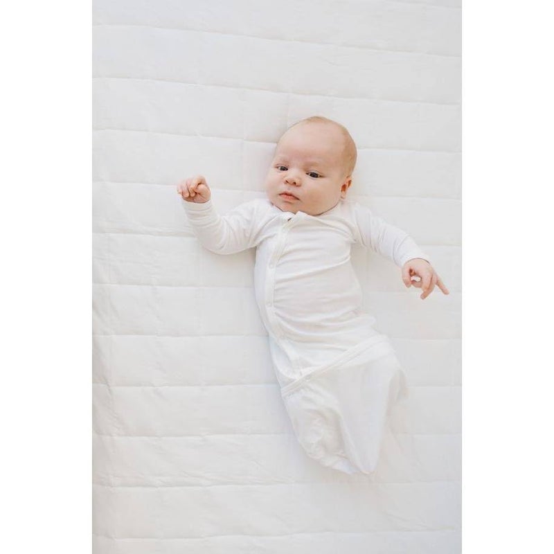 KYTE BABY Bundlers, Unisex Baby Sleeper Gowns, Rayon Made From Bamboo Material (3-6 Months, Cloud) - Image 3